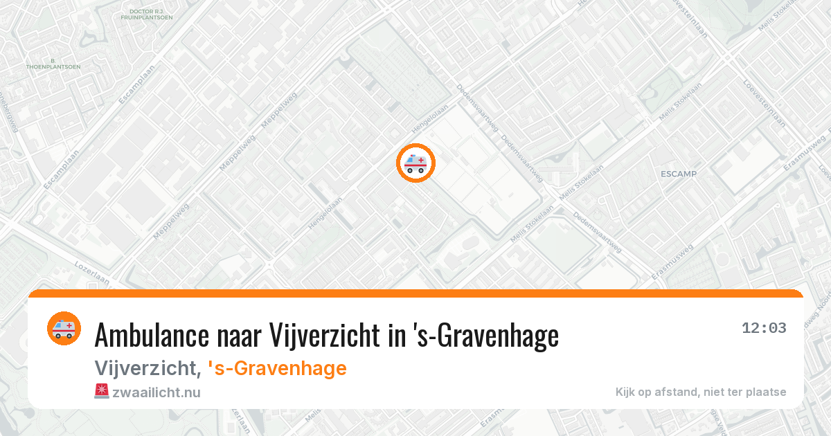 Ambulance naar Vijverzicht in 's-Gravenhage — 17 mei 2026