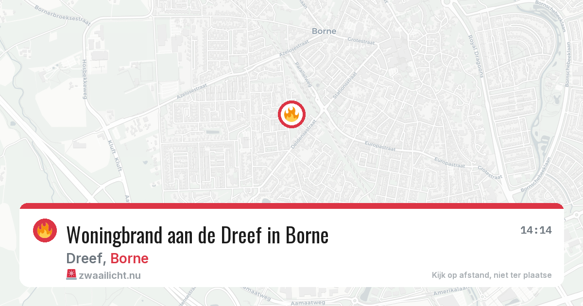 Woningbrand aan de Dreef in Borne — 7 feb 2026