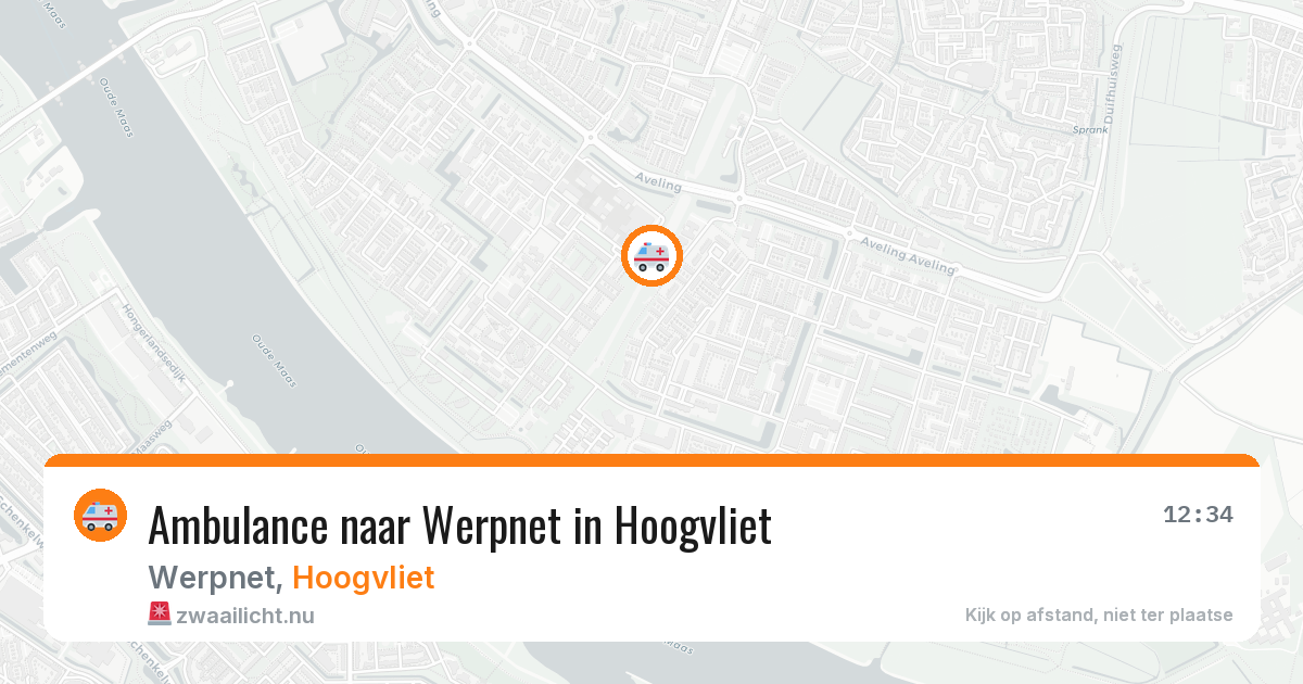 Ambulance naar Werpnet in Hoogvliet — 30 mrt 2026