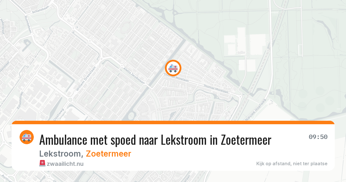 Ambulance met spoed naar Lekstroom in Zoetermeer — 12 jul 2026