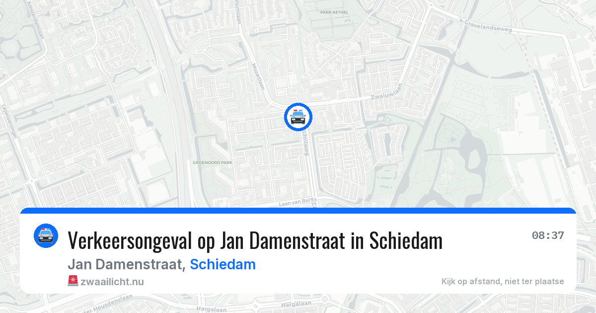 Verkeersongeval op Jan Damenstraat in Schiedam — 4 jun 2026
