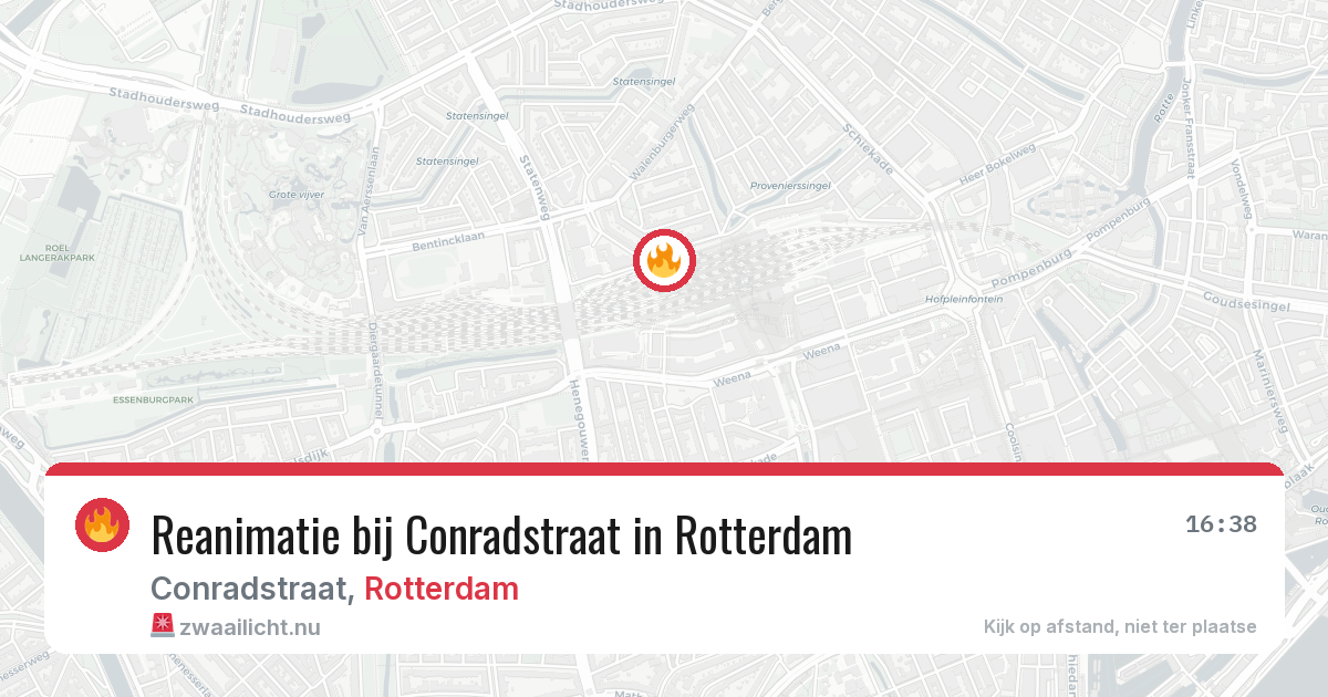 Reanimatie bij Conradstraat in Rotterdam — 25 jul 2026