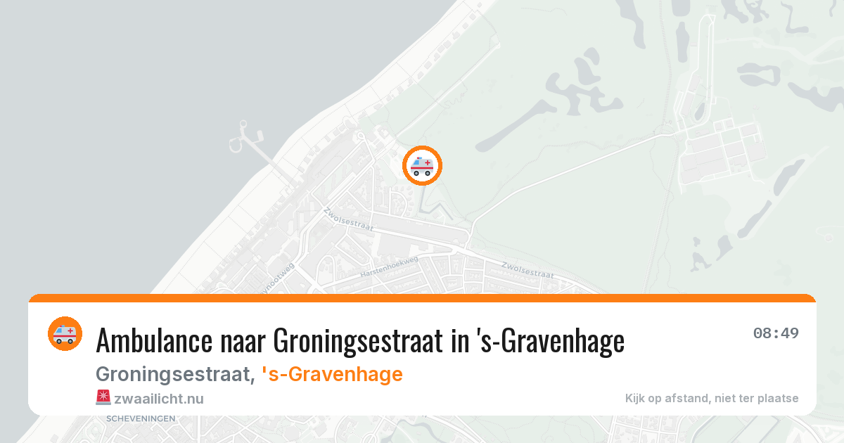 Ambulance naar Groningsestraat in 's-Gravenhage — 17 jul 2026