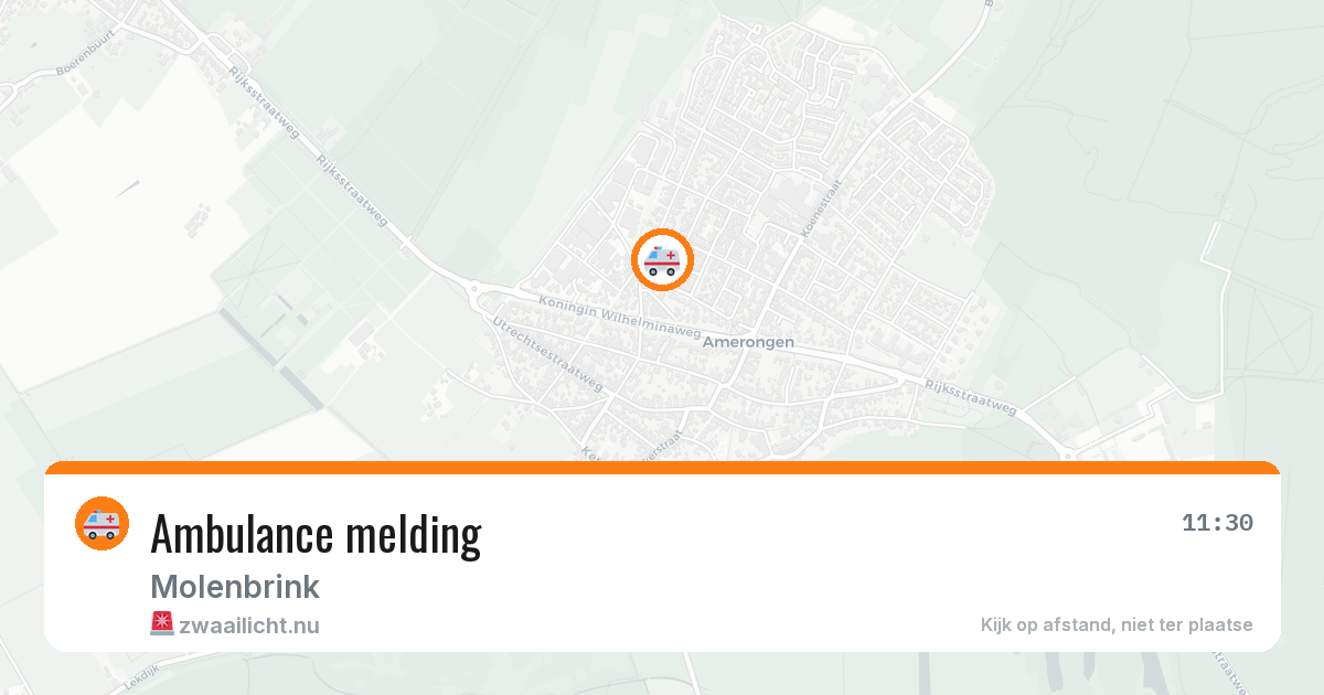 Ambulance melding — 20 jun 2026