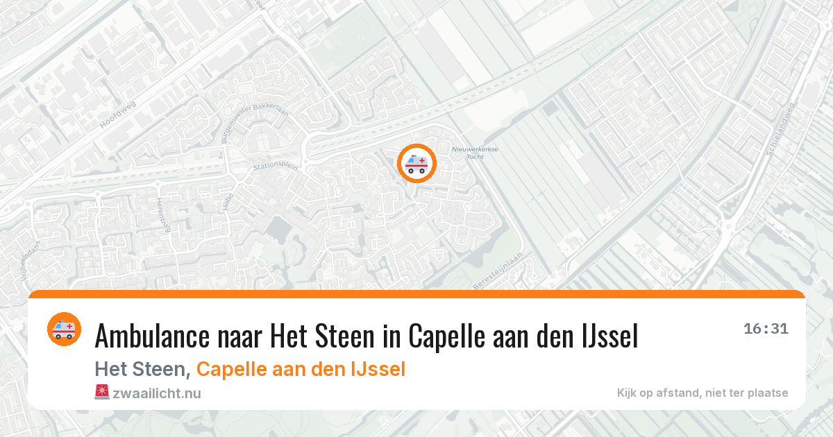 Ambulance naar Het Steen in Capelle aan den IJssel — 23 jul 2026