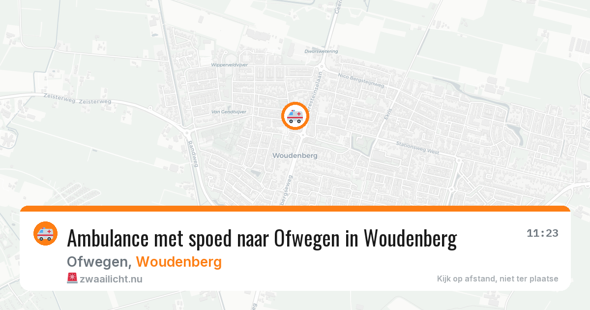 Ambulance met spoed naar Ofwegen in Woudenberg — 24 jul 2026
