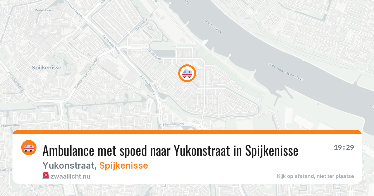 Ambulance met spoed naar Yukonstraat in Spijkenisse — 18 jul 2026