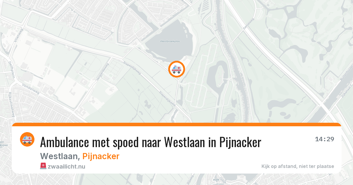 Ambulance met spoed naar Westlaan in Pijnacker — 24 jan 2026