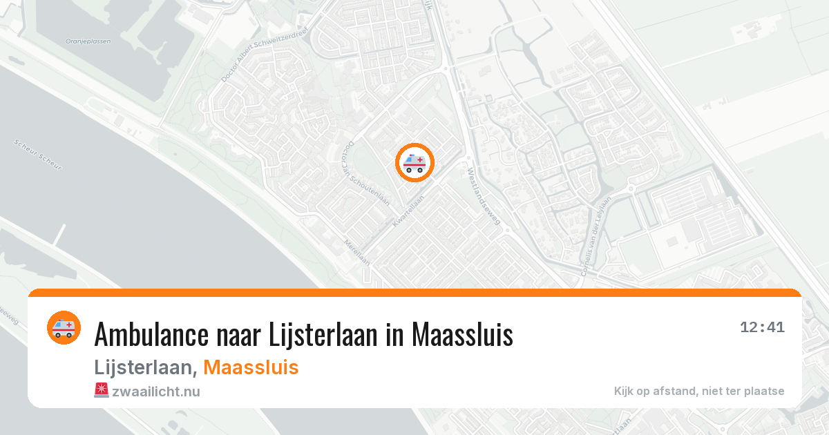 Ambulance naar Lijsterlaan in Maassluis — 23 jul 2026