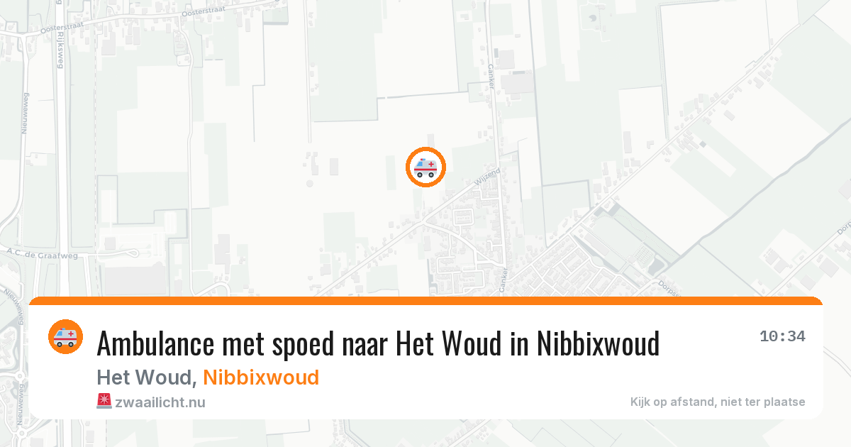 Ambulance met spoed naar Het Woud in Nibbixwoud — 28 mei 2026