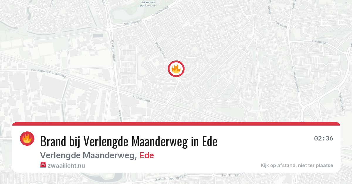 Brand bij Verlengde Maanderweg in Ede — 31 mrt 2026