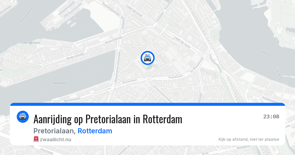 Aanrijding op Pretorialaan in Rotterdam — 21 jul 2026