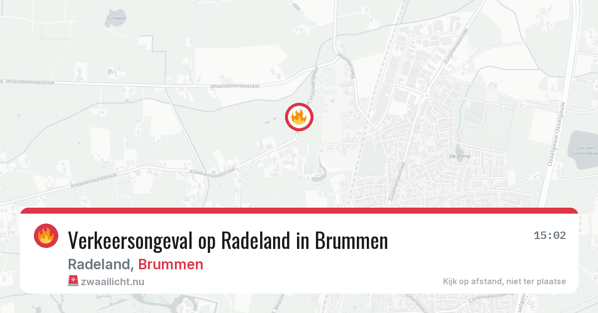 Verkeersongeval op Radeland in Brummen — 3 jun 2026