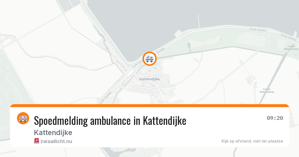 Spoedmelding ambulance in Kattendijke — 16 jul 2026