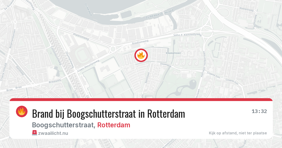 Brand bij Boogschutterstraat in Rotterdam — 11 jul 2026