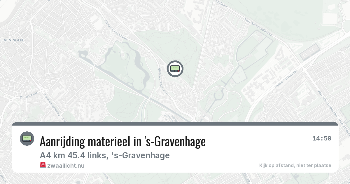 Aanrijding materieel in 's-Gravenhage — 26 feb 2026