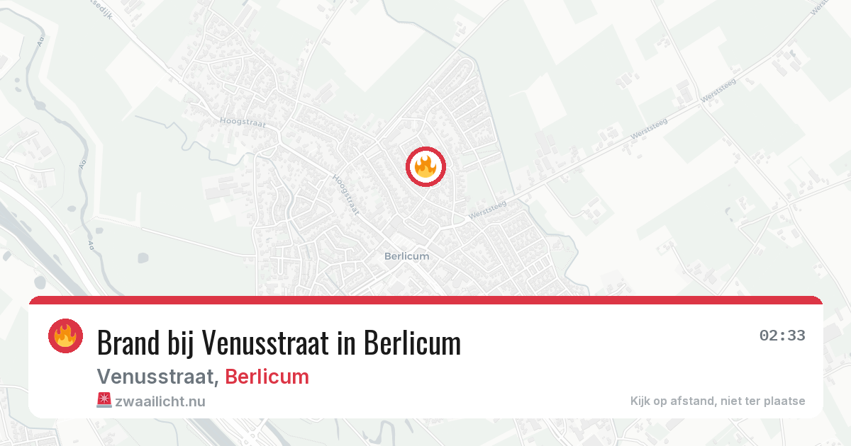 Brand bij Venusstraat in Berlicum — 20 apr 2026