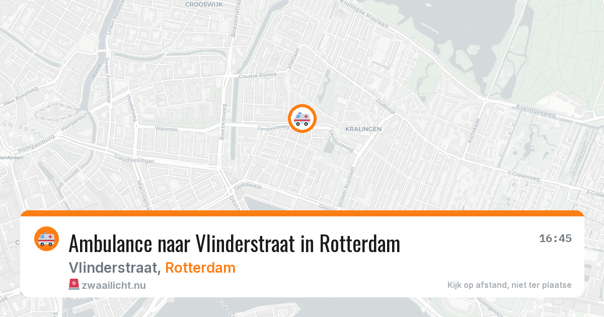Ambulance naar Vlinderstraat in Rotterdam — 31 mrt 2026