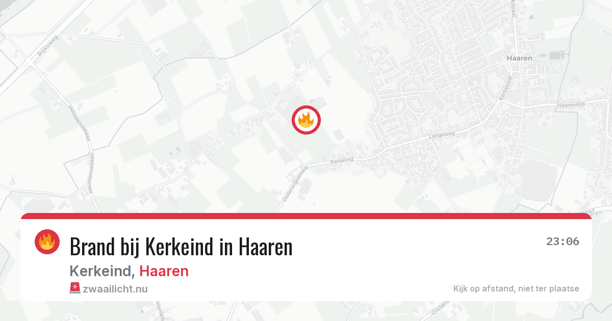 Brand bij Kerkeind in Haaren — 5 mrt 2026