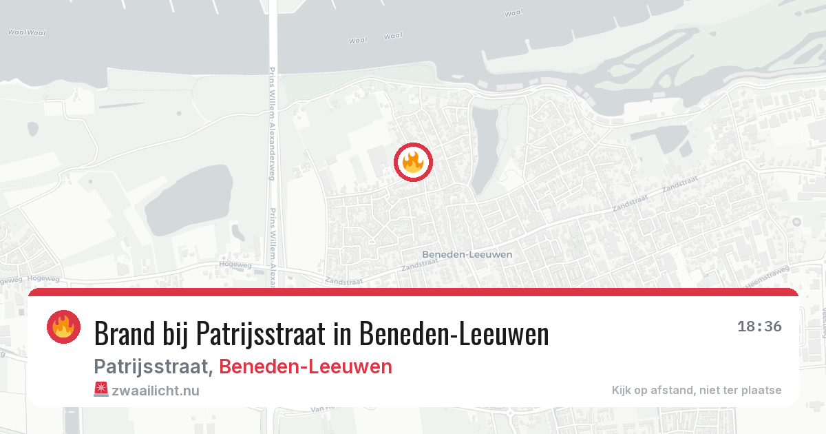 Brand bij Patrijsstraat in Beneden-Leeuwen — 11 apr 2026