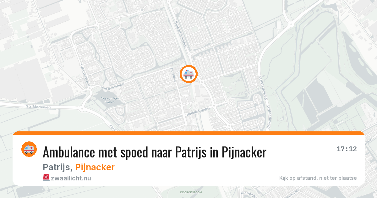 Ambulance met spoed naar Patrijs in Pijnacker — 25 mei 2026