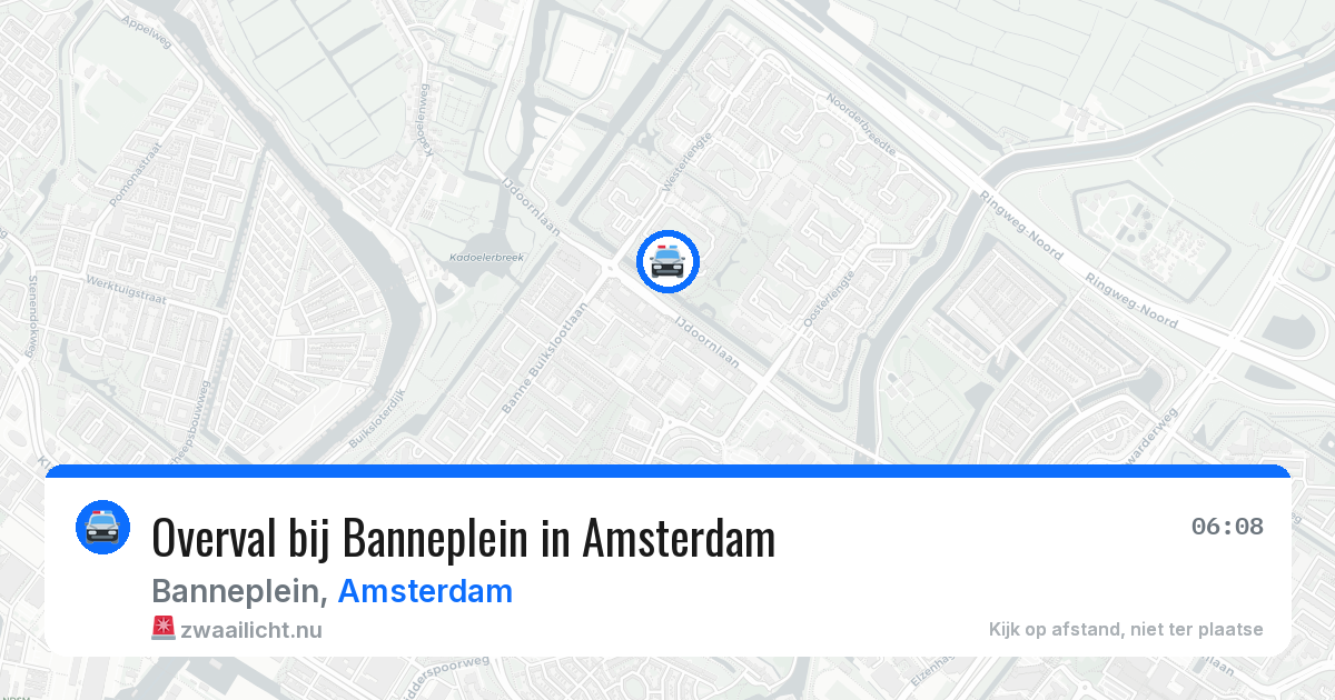 Overval bij Banneplein in Amsterdam — 16 jul 2026
