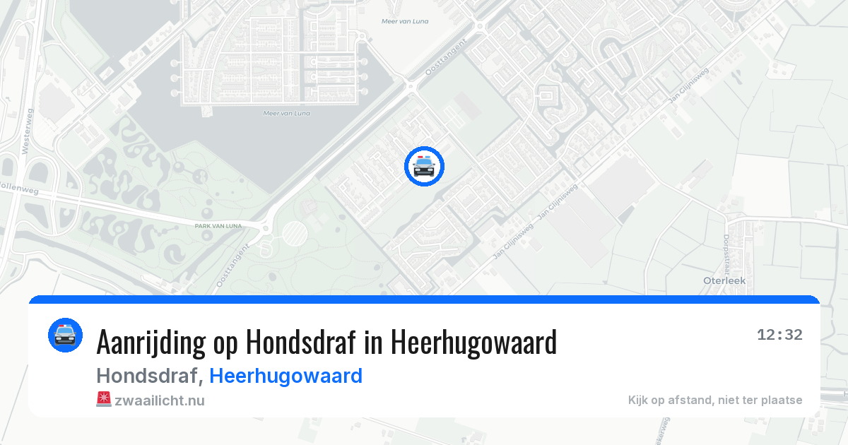Aanrijding op Hondsdraf in Heerhugowaard — 20 jul 2026