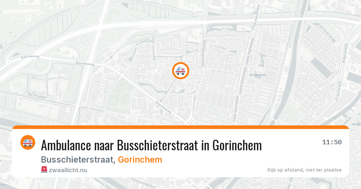Ambulance naar Busschieterstraat in Gorinchem — 20 jul 2026