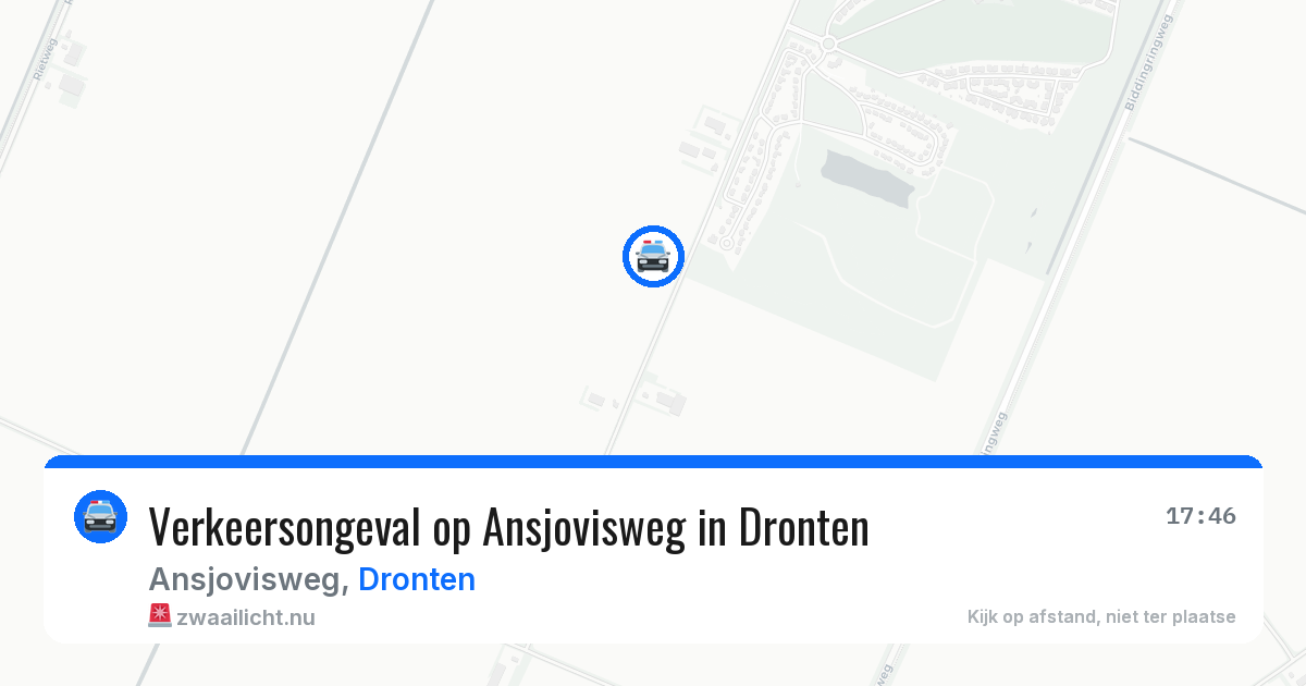 Verkeersongeval op Ansjovisweg in Dronten — 20 jan 2026