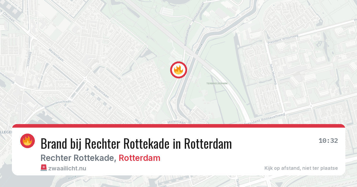 Brand bij Rechter Rottekade in Rotterdam — 23 mei 2026