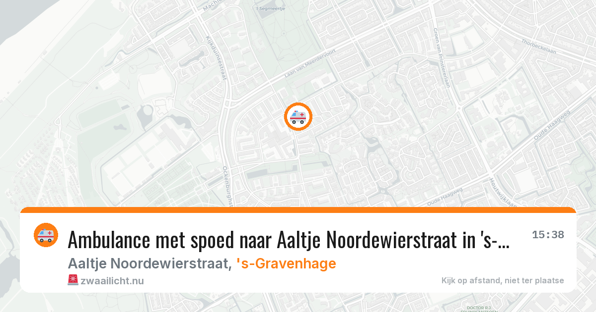 Ambulance met spoed naar Aaltje Noordewierstraat in 's-Gravenhage — 24 feb 2026