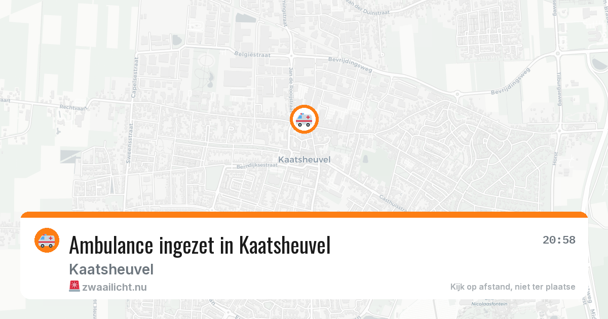 Ambulance ingezet in Kaatsheuvel — 12 jul 2026