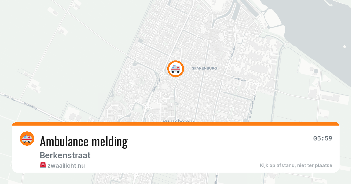 Ambulance melding — 4 mei 2026