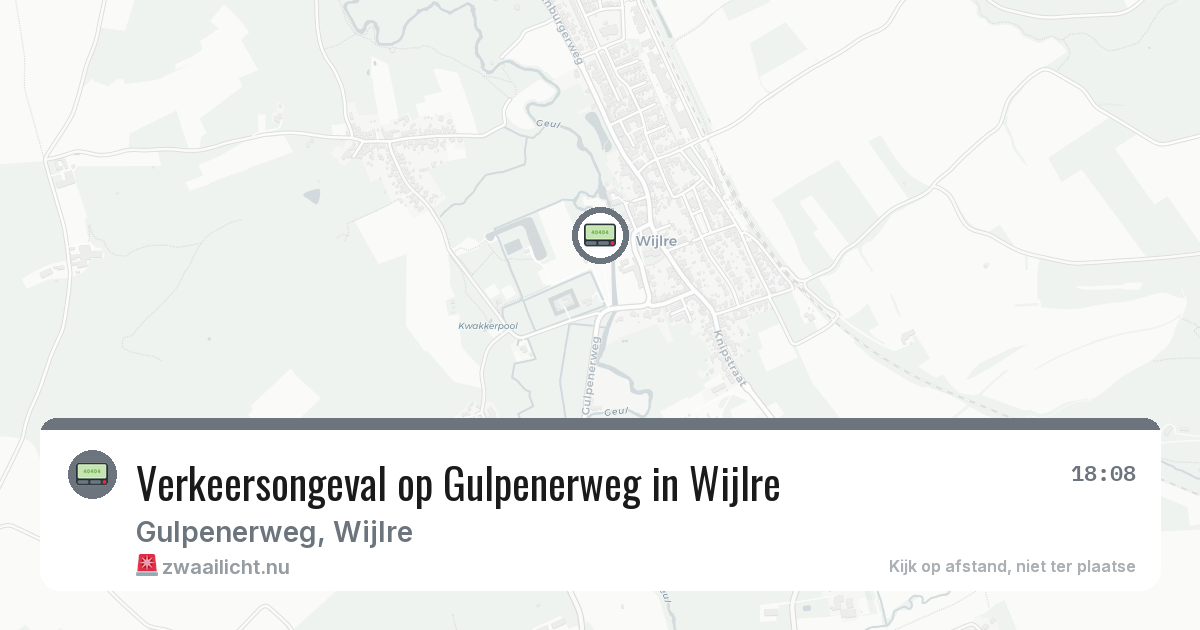 Verkeersongeval op Gulpenerweg in Wijlre — 2 jun 2026