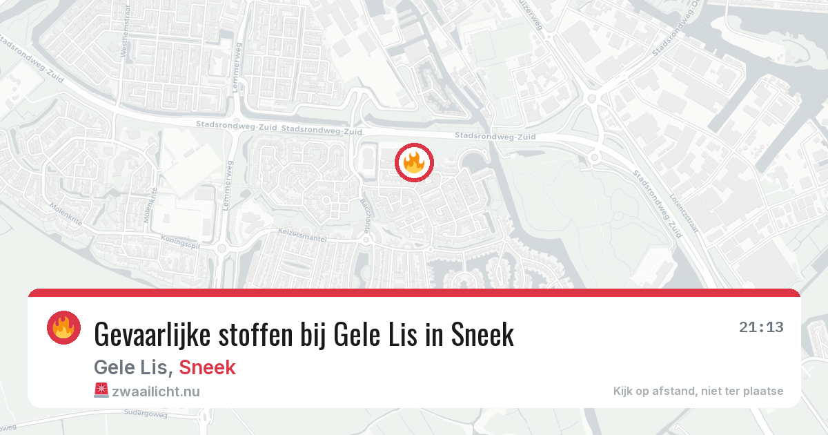 Gevaarlijke stoffen bij Gele Lis in Sneek — 28 mei 2026
