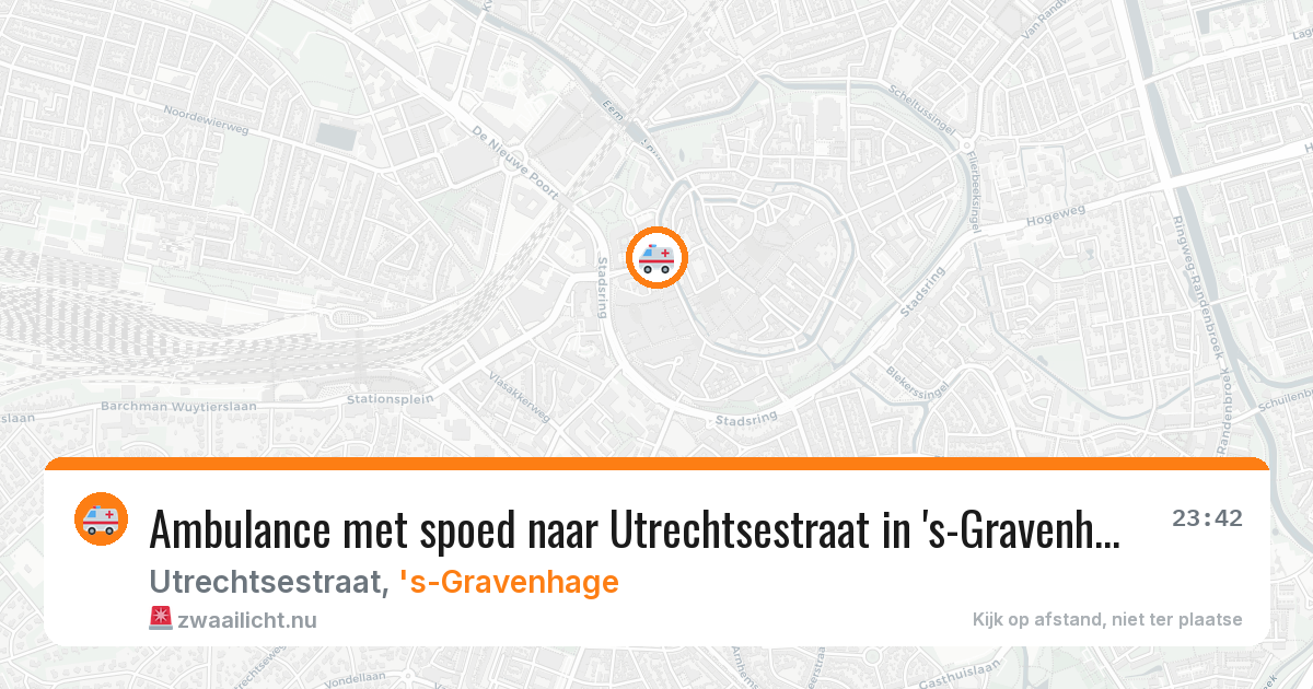 Ambulance met spoed naar Utrechtsestraat in 's-Gravenhage — 14 feb 2026