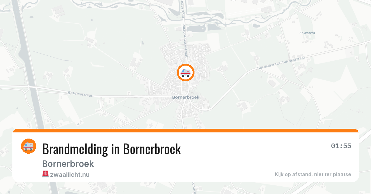 Brandmelding in Bornerbroek — 31 jan 2026