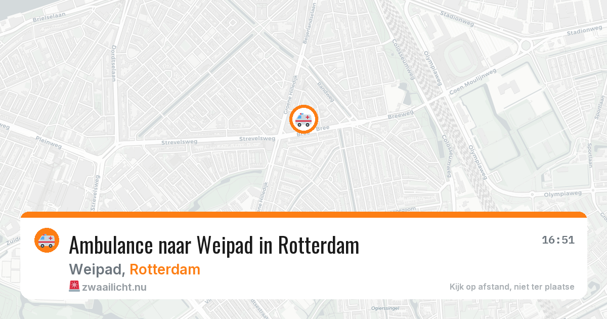 Ambulance naar Weipad in Rotterdam — 11 jul 2026