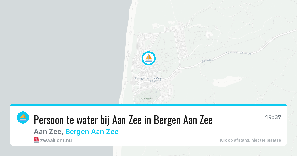 Persoon te water bij Aan Zee in Bergen Aan Zee — 15 jul 2026