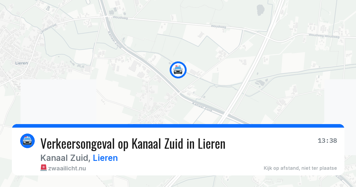 Verkeersongeval op Kanaal Zuid in Lieren — 10 jul 2026