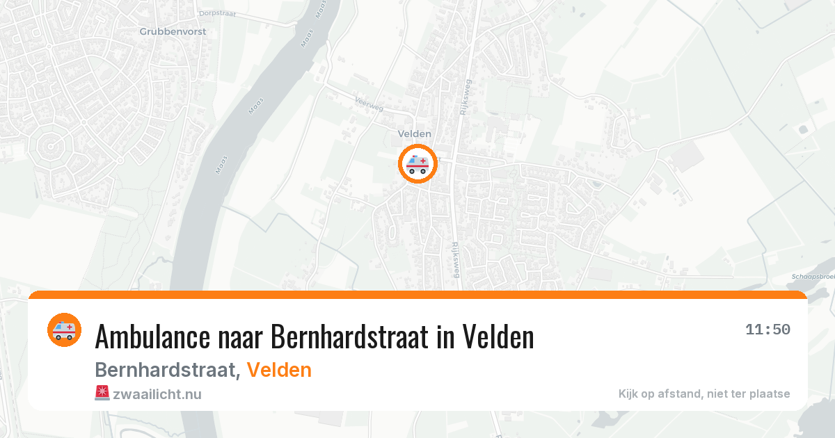 Ambulance naar Bernhardstraat in Velden — 26 jul 2026