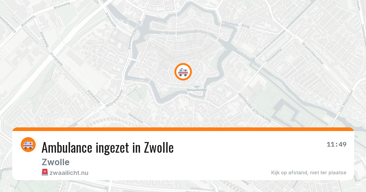 Ambulance ingezet in Zwolle — 12 jul 2026