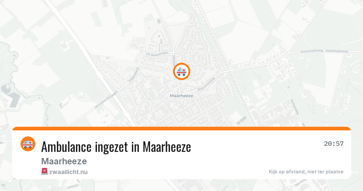 Ambulance ingezet in Maarheeze — 17 jul 2026
