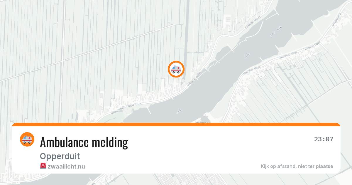 Ambulance melding — 13 jul 2026
