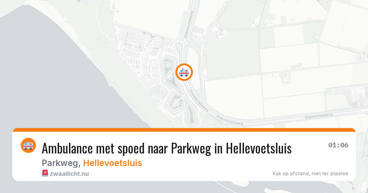 Ambulance met spoed naar Parkweg in Hellevoetsluis — 10 apr 2026