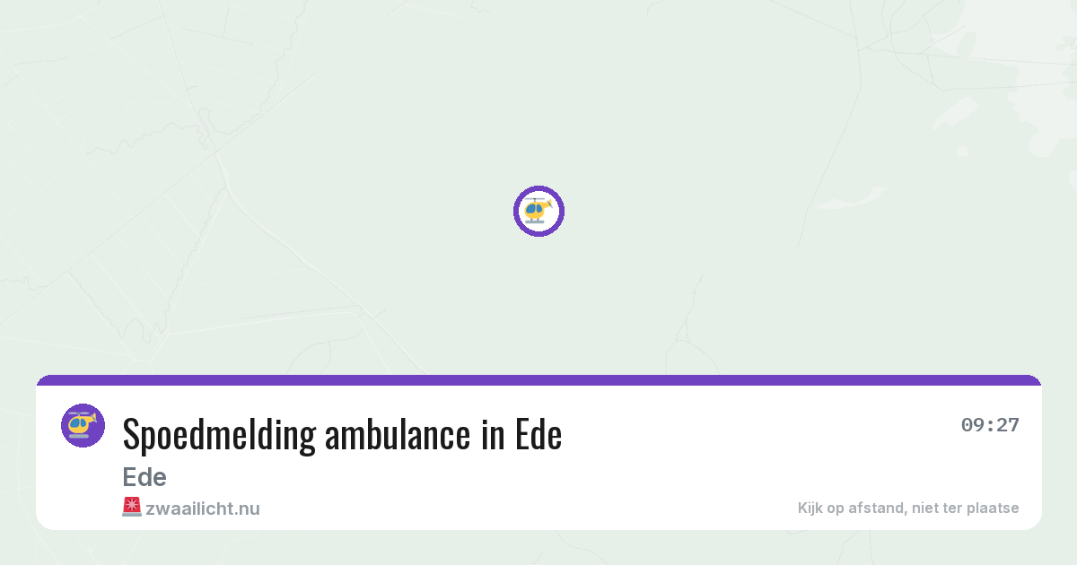 Spoedmelding ambulance in Ede — 4 jun 2026
