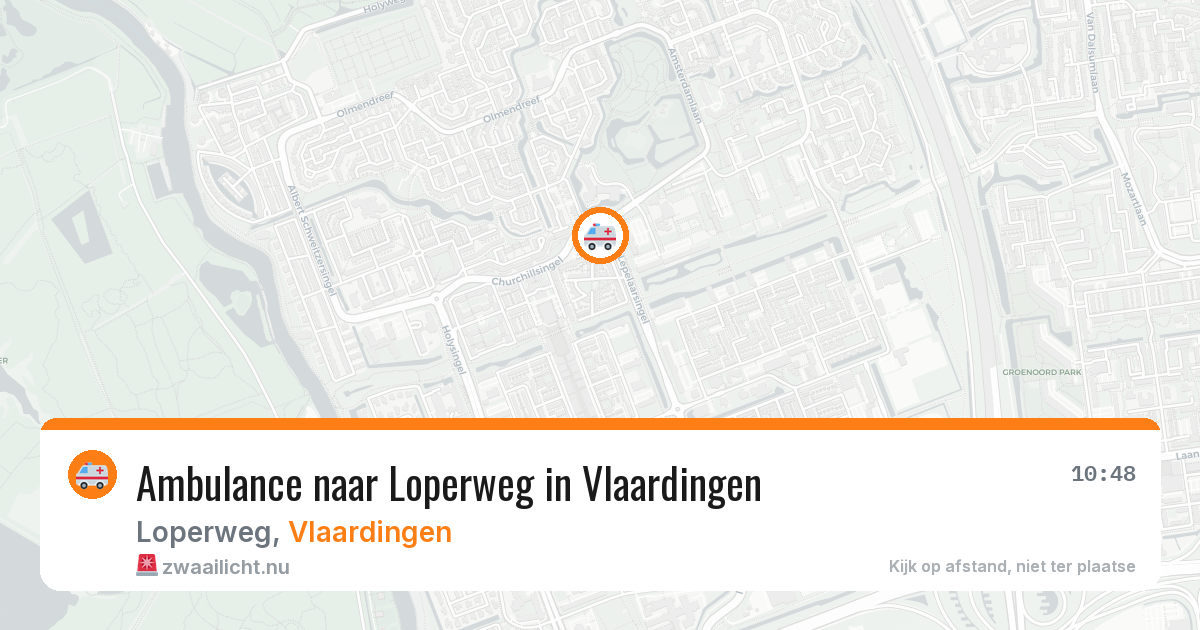 Ambulance naar Loperweg in Vlaardingen — 17 jul 2026