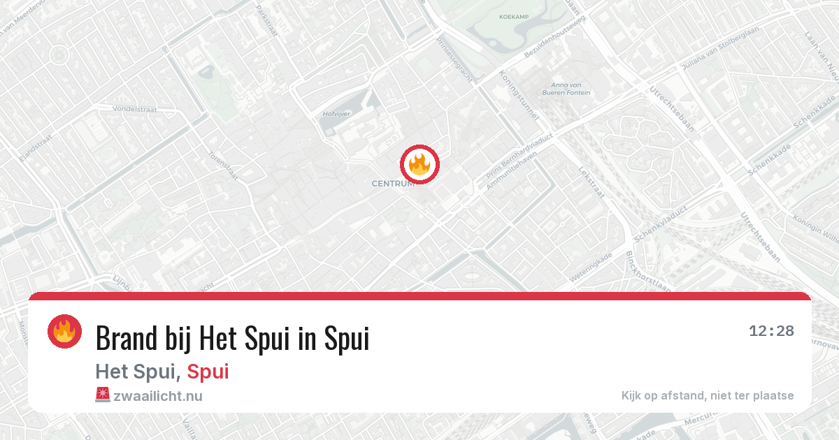 Brand bij Het Spui in Spui — 23 feb 2026