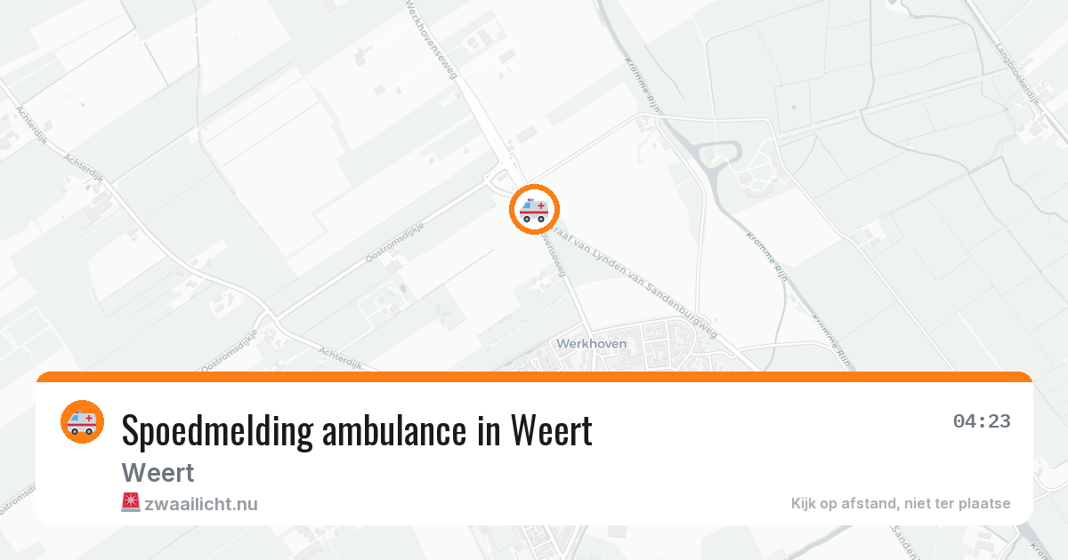 Spoedmelding ambulance in Weert — 24 jan 2026
