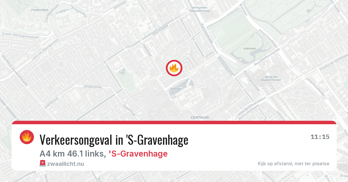 Verkeersongeval in 'S-Gravenhage — 18 mei 2026